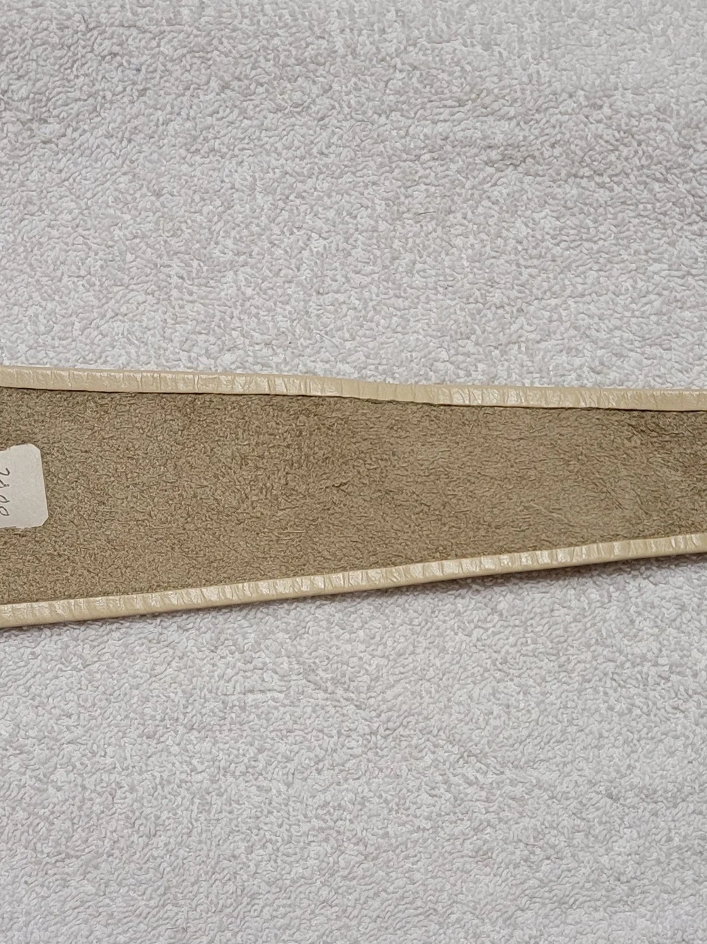 Vintage Women’s Braided Vegan Leather Tie Belt in Beige EUC